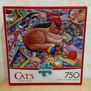 Buffalo Games Cat Puzzle - Puzzling Problem - 750 Pieces